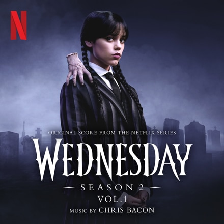 wednesday addams Bad moon rising artwork